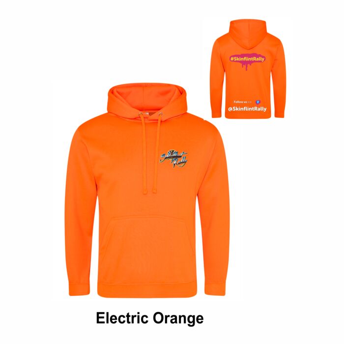 Skinflint Rally Electric Orange Hoodie Adults Thumbnail