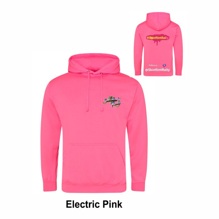 Skinflint Rally Electric Pink Hoodie Adults Thumbnail