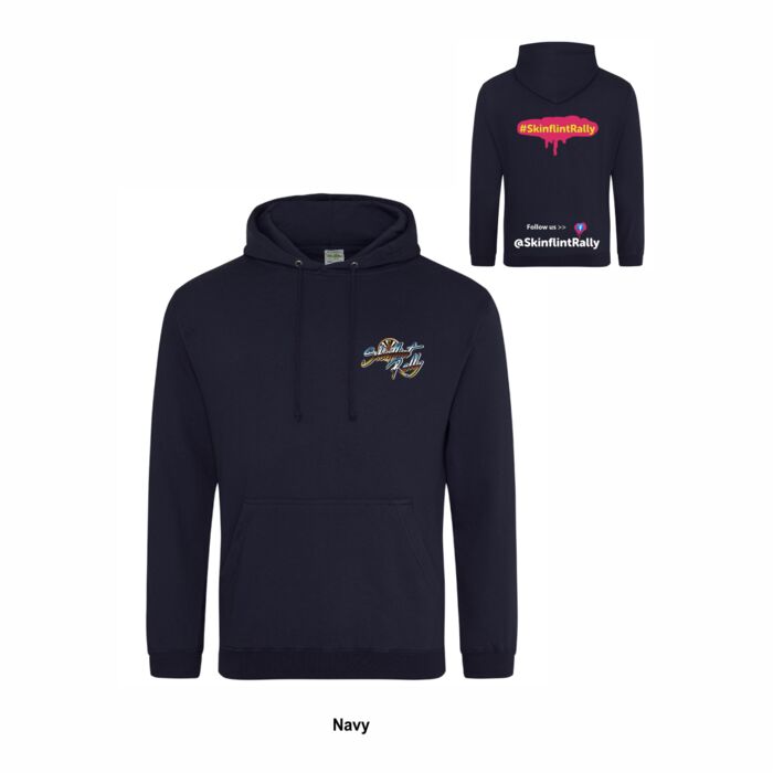 Skinflint Rally Navy Hoodie Kids Thumbnail