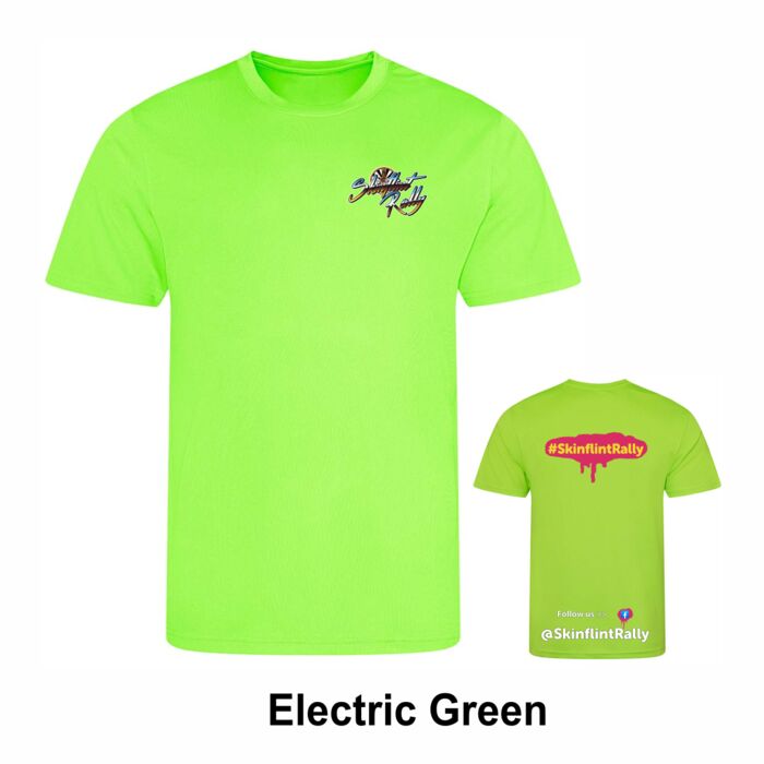 Skinflint Rally Electric Green Cool T-Shirt Kids Thumbnail