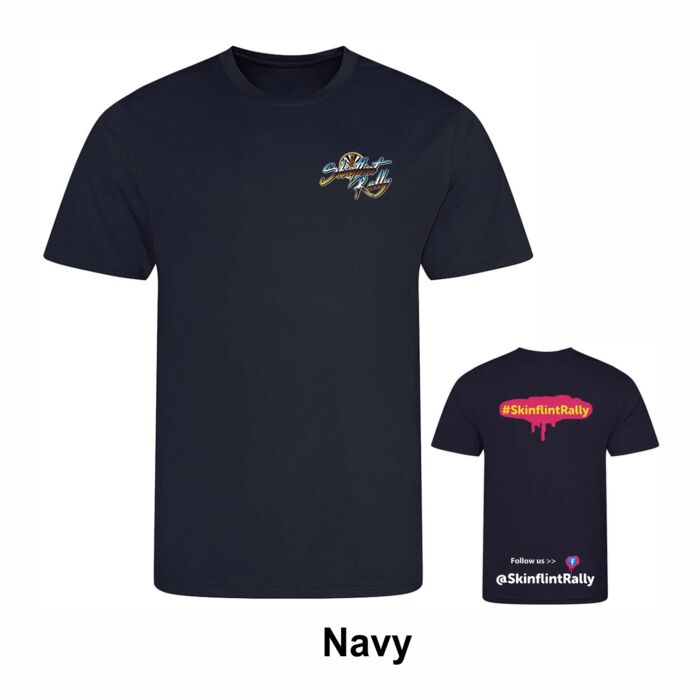Skinflint Rally Navy Cool T-Shirt Adults Thumbnail