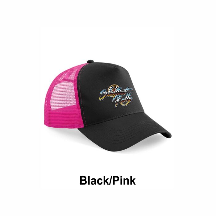 Skinflint Rally Black/Pink Snapback Trucker Hat Thumbnail